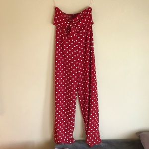 Nasty Gal Polka Dot jumpsuit Romper